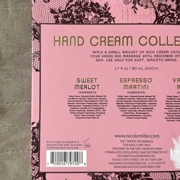 nicole miller 3 pc Pamper Hand Cream Collection Gift Pack for Her - Picture 7 of 8